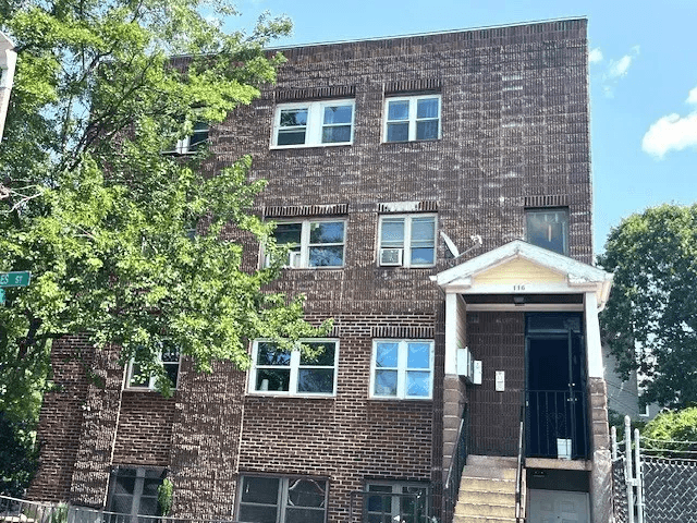 Side view from building